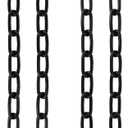 2 Pack 44in Hanging Chair Chain with 4 Carabiners, 500LB Capacity Hanging Kits Heavy Duty Hanging Chair Hardware for Hammock Swing Punching Bags Sandbag Indoor Outdoor Yoga Gym (Black, 44in)