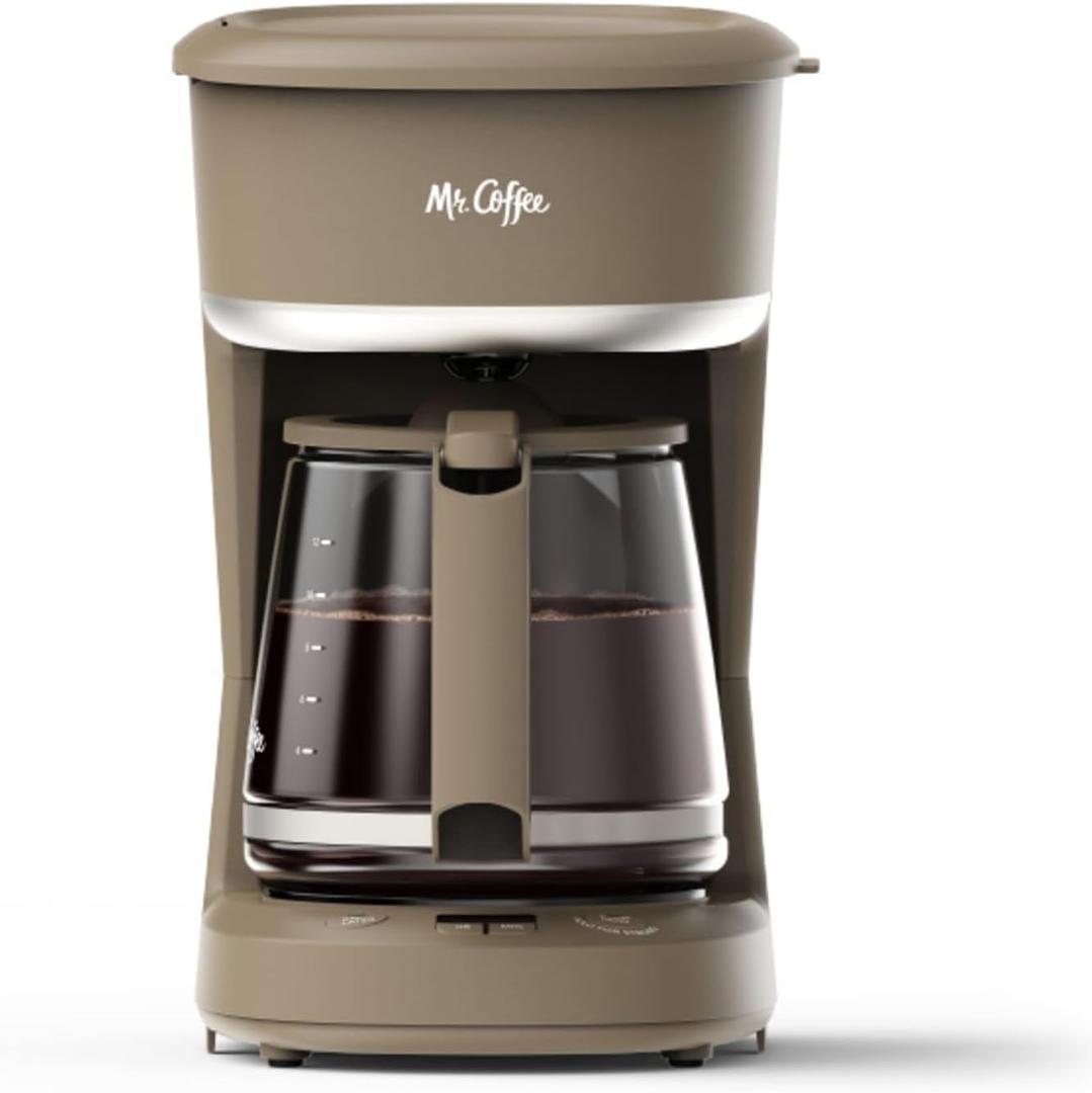 Mr. Coffee® 12 Cup Programmable Coffee Maker with Strong Brew Mode, Auto-Pause, Chai Cream