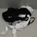 Womens French Maid Costume Sexy Maid Lingerie with chocker Apron Fancy Dress Strap Nightwear Valentine (One Size, Style 3-black)