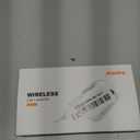 SoundSync Pro Bluetooth Transmitter & Receiver for Airplane, Easy Setup Bluetooth Audio Transceiver for 2 BT Devices, Volume Control, RCA for TV (White)