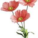 3Pcs Artificial Flowers for Outside, Large Flower Decorations for Birthday Party, Fake Flowers for Garden l Hote l Office l Home Farmhouse Decor l Wedding l Art Gallery l Graduation l Store (Huge Artificial Silk Flowers-pink-3pcs)