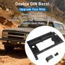 Double Din Radio Stereo Trim Bezel for 1986-1993 Chevy S10, Blazer, GMC S15, Typhoon, Syclone, Jimmy