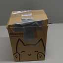 Automatic Cat Feeder for 2 Cats,6 Meals/Day,12 Portions/Meal,Dual Power Double Bowls,Dry Pet Food Autofeeder,10S Voice Record,Flexible Programmable Schedule Timer(White,Stainless Dual Bowls)