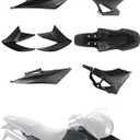 Dirt Bike Plastics Kit for Hawk 250,Fairing Body Work Fender Sets with Fuel Tank Guard for Hawk 250cc - Imitation Carbon Fiber