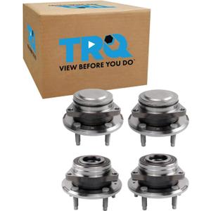 TRQ 2 Piece Wheel Bearing & Hub Assembly Set Compatible with 2021 Chevrolet Equinox GMC Terrain