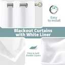 BGment Short Blackout Curtains 30 Inch Long 2 Panels - 100% Room Darkening Bedroom Curtains for Small Window, Thermal Insulated Soundproof Grommet Curtains for Loft/Basement, 42 Wide, Pure White
