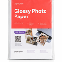 Glossy Photo Paper For Printer 8.5 x 11" - (100 Sheets) - Works with Inkjet Printer, Easy to Use, Premium Picture Paper