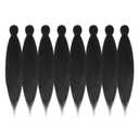 Pre-stretched Braiding Hair - 22 Inch 8 Packs Dark Brown Braiding Hair For Twist or Box Braids, Yaki Texture Hot Water Setting Synthetic Braiding Hair Extensions (22 Inch, 2#-8P)