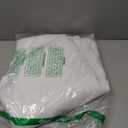 Waffle Weave Shower Curtain - White Cotton Fabric Texture Heavyweight Shower Curtain for Bathroom, Washable, 72Wx72L