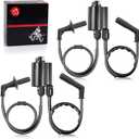 MOTO1988 2set of Ignition Coil & Spark Plug Cap For Honda Shadow 1100 Shadow Aero 1100 Spirit 1100 Sabre 1100 ACE 1100 VT1100 1987-2007