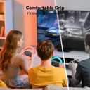 GagaKing 2 Pack Steering Wheels for Nintendo Switch 2 Joy Con(2025), Detachable Controller Racing Wheels for NS2 Mario Kart World/ 8 Deluxe, Comfortable Grip, Family Games Switch 2 Accessories (Blue-Orange)