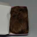 Pastel Brown Wavy Bob Wig for Women, Short Shoulder Length Synthetic Wig with Bangs, Natural Looking Lightweight Hairpiece for Daily Wear & Cosplay Costume Party (14 Inch)