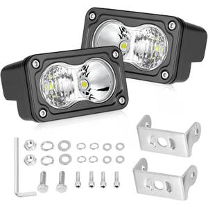 LED Pods, 3 Inch CREE LED Driving Lights 40W Spot Flood Combo Off Road Small LED Fog Lights Ditch Lights Backup Light Pods 2 Packs for Truck Motorcycle UTV ATV SUV Dirt Bike Jeep, White