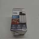 BLACK+DECKER One Touch Coffee Grinder, 2/3 Cup Coffee Bean Capacity, Spice Grinder, One Touch Push-Button Control -150 Watts -Stainless Steel Blades