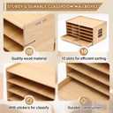 Colingmill Classroom Mailboxes Teacher Student Mailboxes Wooden,10 Slots