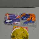 30 Pieces Dart Happy Birthday Supplies Gun Decoration Banner Latex Balloons Paper Fans Honeycomb Centerpieces 3D Dart Table Decorations Hanging Swirls for Birthday Party