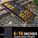 VNN Portable Wheelchair Ramp 6FT, Black Seamless Non-Slip Aluminum Ramps for Wheelchairs for Home, Handicap Wheelchair Ramps for Home Steps, Aluminum Loading Dock Plates