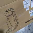 Massage Chair Pad with Heat, Shiatsu Neck and Back Massager for Chair 2 Detachable Neck and Shoulder Massage Heads, Extended Full-Back Walking Nodes, Heat, 17x17" Seat for Chair/Bed