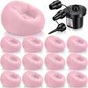 Realspring 12 Pcs Inflatable Bean Bag Chair, Air Pump,Pink
Electric Pump for Inflation, Foldable Blow up Chairs for Outdoor Movie Seating, Portable Sofa for Adults Camping