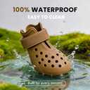 Dog Shoes for Hot Pavement - Comfortable Paw Protection for Medium & Large Dogs, Adjustable Strap & Non-Slip, Easy-Clean, Outdoor Sports Boots, Dog Booties for Summer Rain (Brown, M)
