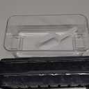 Ice Cube Tray with Lid and Bin, PHINOX 56 pcs Ice Trays for Freezer, Ice Cube Trays for Freezer with 2 trays, Container, Lid & Ice Scoop, BPA Free, Black