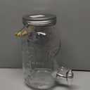 Mason Craft & More Airtight Kitchen Food Storage Clear Glass Clamp Jars, 101 Ounce (3 Liter) Extra Large Clamp Jar