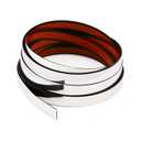 Metallic Silver Molding Trim Flexible PVC Decorative Mirror Border Tape Self Adhesive Vibrant Mirror Like Shiny Decorative Trim for Table, Wall, Mirror, Door, Wardrobe (1/2 in X 16.4 FT, Silver)