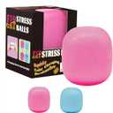 Fidget Toys Squishy Drop, Stress Cube Squishies Anxiety Stress Relief, Ice Squishy Stress Cube-Drop Malt Sugar Balls, Sensory Ball for Kids with Autism (Pink Dough Ball, 1)