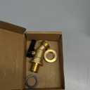 Brass Water Container/Rain Barrel Spigot 3/4" Threaded Quarter Turn Ball Valve with Bulkhead Fitting, Lead-Free CompliantSuitable for Garden Hose Thread Connection