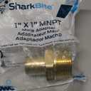 SharkBite 1 Inch Crimp MNPT Male Adapter, Brass Plumbing Fitting, PEX Pipe, Copper, UC140LFA