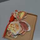FLYAB 12PCS Food Christmas Ornaments Xmas Gifts for Women 3.15x2.64 Inch Wooden Hanging Ornament for Christmas Tree Party Xmas Stocking Stuffers for Kids Family Friends (B1)