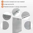 3PCS wb02x24871 Range Hood Grease Filter Compatible with GE JVW5361EJ1ES JVW5361EJ2ES JVW5361SJSS JVW5361BJ1TS, Approximately 11-13/16 x 10 Inches