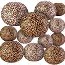 LemonRoad 12 Pcs Cheetah Paper Lantern Set 10 Inches Leopard Birthday Decorations Cheetah Print Decor Leopard Hanging Lantern Safari Animal Supplies Decor for Girls Women