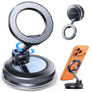 Coolpow【Newest Vacuum Magnetic Phone Holder for Car Phone Holder Mount【Movable Vacuum Suction】 Magsafe Car Mount Cell Phone Holders for Your Car Accessories Interior for Women Men for iPhone 17 16 15