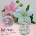 Hand Woven Flower, Hand-Knitted Wrist Flower, Crochet Flower Wristbands, Pipe Cleaners Craft,Hand Made Wristband Accessories, Artificial Flower Wrist Corsages for Brides Wedding, Prom