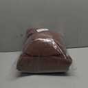 MooMee Bedding Sheet Set 100% Washed Cotton Linen Like Textured Breathable Durable Soft Comfy (Solid Dark Brown, King)