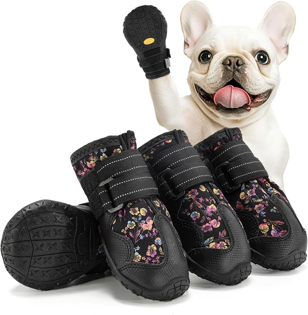 Dog Shoes for Medium Dogs, Large Dog Boots for Winter Snow, Hot Pavement, Dog Booties & Paw Protectors Size 5 (#5(2.36" inner width) for 40-58 lbs)