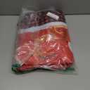 Ganeen 6 Pcs Christmas Chair Cover Buffalo Plaid Dining Chair Santa Claus Hat Shoes Felt Slipcovers Merry Christmas Back Covers for Banquet Kitchen Holiday Party Decoration(Stylish Style)