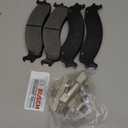 BOSCH BE655H Blue Semi-Metallic Disc Brake Pad Set With Hardware - Compatible With Select Dodge Ram 2500/3500 Van; Ford E-250, E-350, E-450, Econoline Super Duty, F-250, F-250 HD, F-350; FRONT