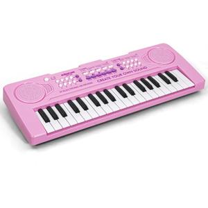 Raimy 37 Keys Keyboard Piano for Kids, Portable Keyboard Piano Early Learning Educational Electronic Musical Instrument Toys Gifts for 3 4 5 6 7 8 9 Year Old Boys and Girls (Pink)