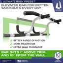 Ultimate Body Press XL Doorway Pull Up bar with Elevated bar & Adjustable Width