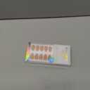 BTArtbox Press On Nails Short  LampCurable Sparkly Almond Press On Nails with Glue for Women, SemiTransparent Soft Gel Glue On Nails in 16 Sizes  32 Stick On Nails Kit, Citrine Glow