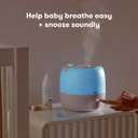 Frida Baby 3-in-1 Cool Mist Humidifier for Large Rooms, Top Fill Humidifier for Bedroom, Allergy Relief, 60 Hour Runtime + Nightlight, Auto Shut-Off, Quiet, Carry Handle, Essential Oil Diffuser