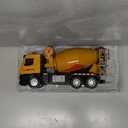 Cement Mixer Toy Truck Metal Cab, Big Construction Truck with Lights Sounds and Working Movable Parts, Friction Powered Construction Vehicles for Boys and Girls