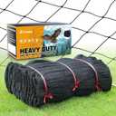 Heavy Duty Chicken Netting for Hawks with 1" Mesh, 25x25 ft Reinforced HDPE Bird Netting & Poultry Net, Deer Fence Netting for Protecting Fruit Trees, Vegetables & Plants from Birds & Other Animals