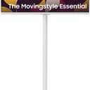 Samsung The Movingstyle Essential 32" 4K UHD Smart Monitor with Adjustable Rolling Stand, Smart TV Apps, Built-in Speakers, White Design, Gaming Hub, AI Picture Optimizer, SmartThings, F-LS32FM70-MSR