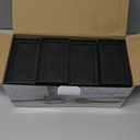 ANNKUT Furniture Risers 4 inch, Heavy Duty Furniture Elevator in Heights of 1.5, 3 or 4 InchRectangle Raising Blocks for Bed, Couch, Desk, Sofa, Tables,Support Up to 1,300 Lbs (4 Pack-Black)