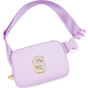 Uygafly Birthday Gifts for 4 5 6 7 8 9 10 11 12 13 Year Old Girls,Gifts for Teens Kids Daughter Sister Her,Two Way Zipper Crossbody Bag Fanny Pack Belt Bag Cute Trendy Stuff - Cream,S