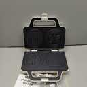 SugarWhisk Pizzelle Maker Electric, Non-stick Stroopwafel Iron, 2 X 5" Cookie Machine for Christmas, 4" Mold Included, White