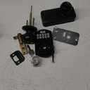 TEEHO Keyless Entry Keypad Door Lock with Handle, Electronic Digital Smart Locks for Front Door, Easy to Install Keypad Deadbolt with Code for Bedroom, Anti-Peeping Password